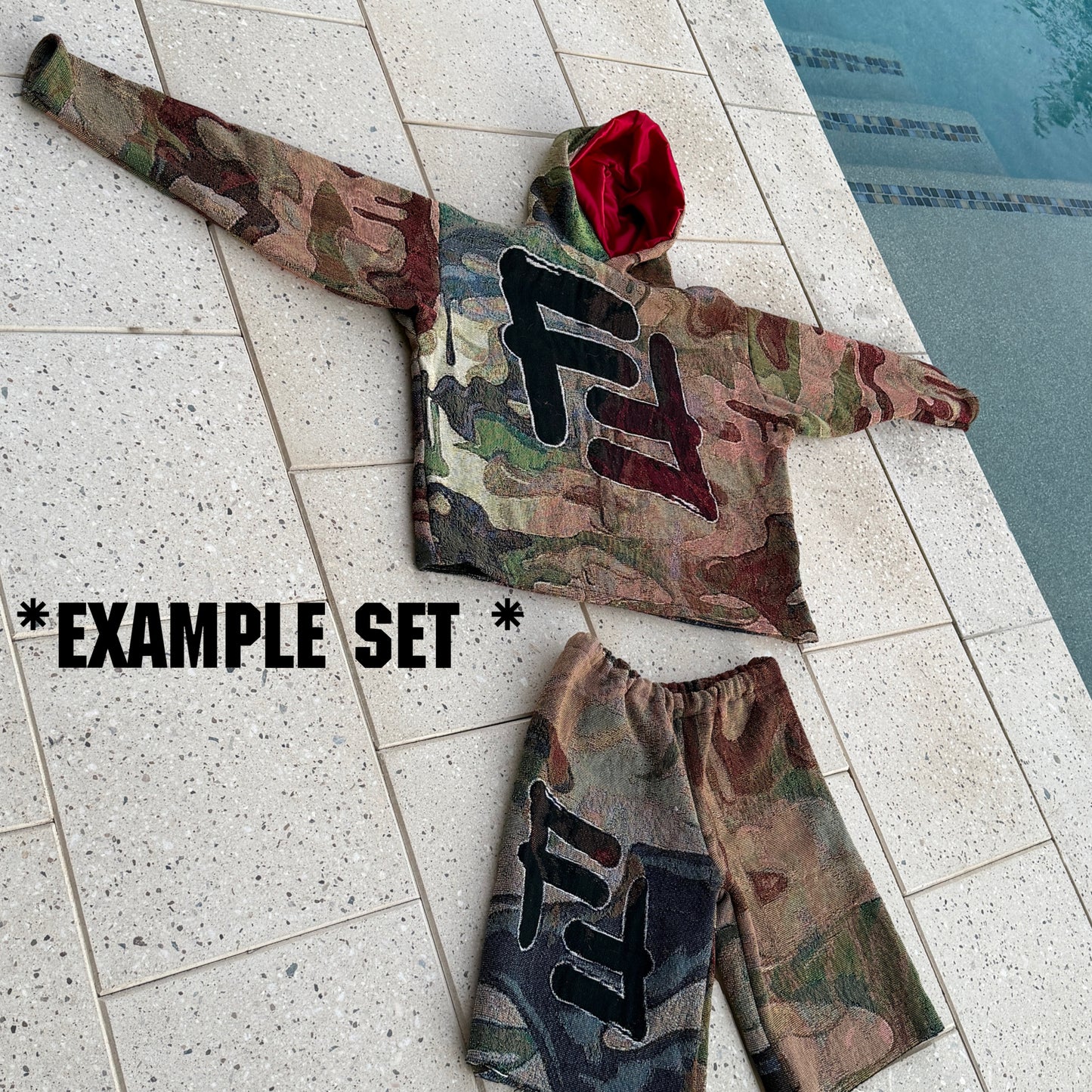 Personal Custom Tapestry Matching Short Set