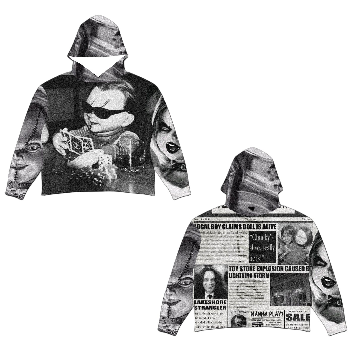 Bad Doll Oversized Tapestry Hoodie - PREORDER