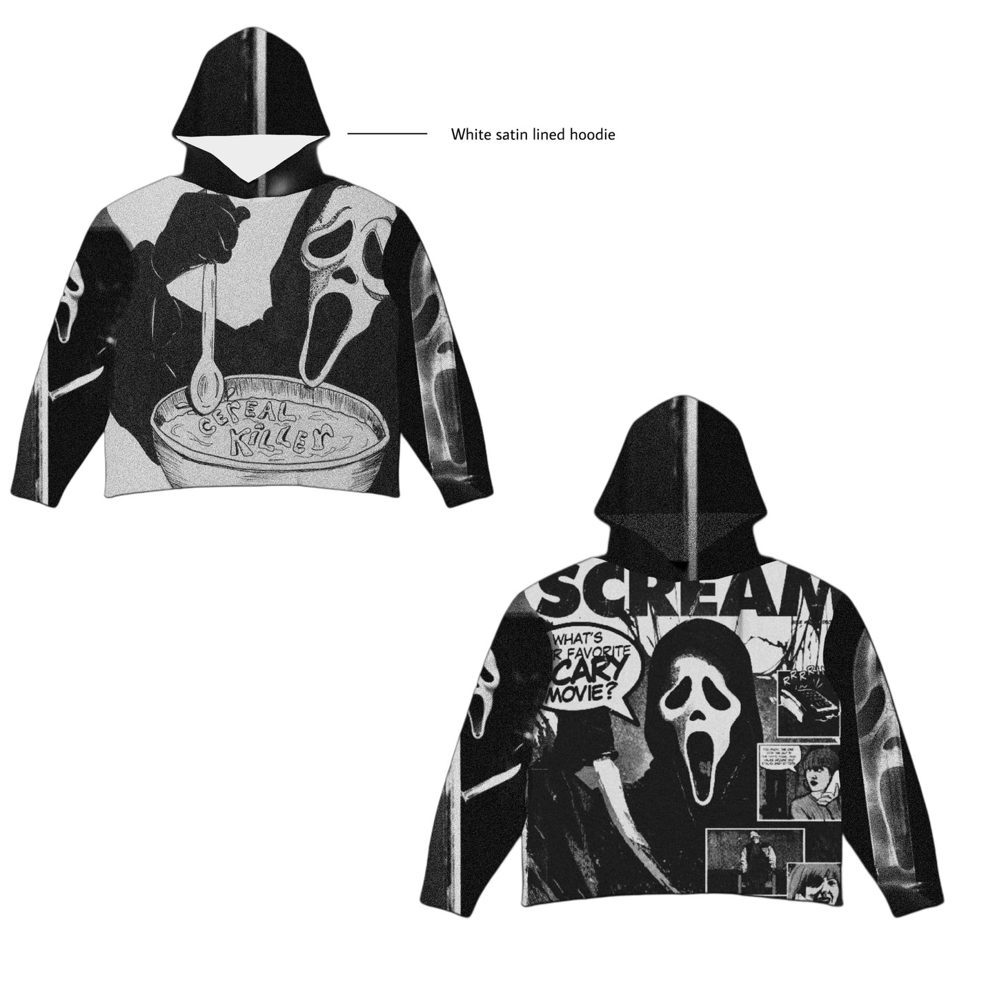Cereal Killers Oversized Tapestry Hoodie - PREORDER