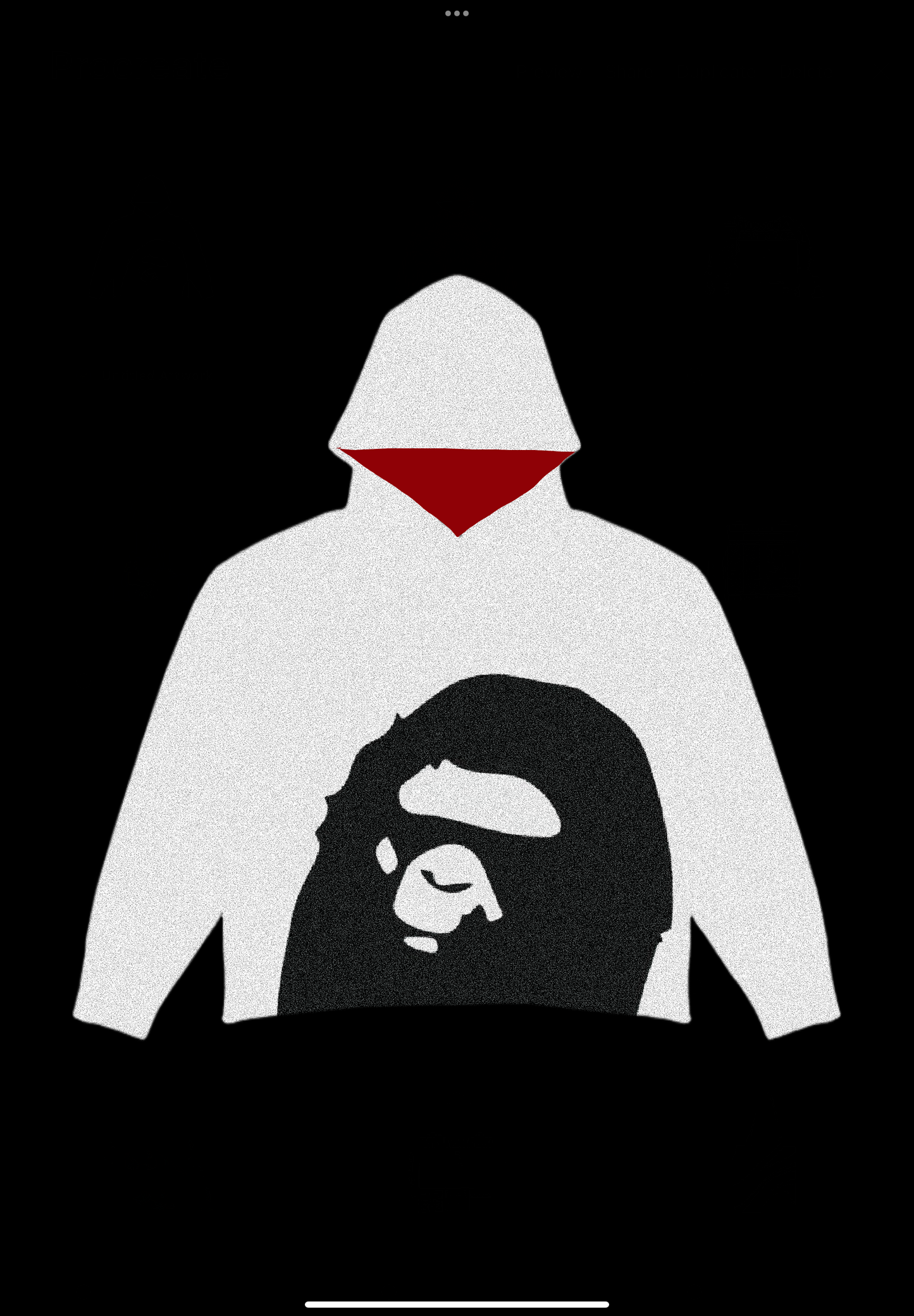 Bape Oversized Tapestry Hoodie - PREORDER