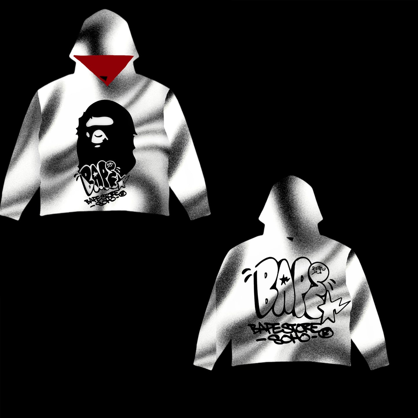 Bape Oversized Tapestry Hoodie - PREORDER