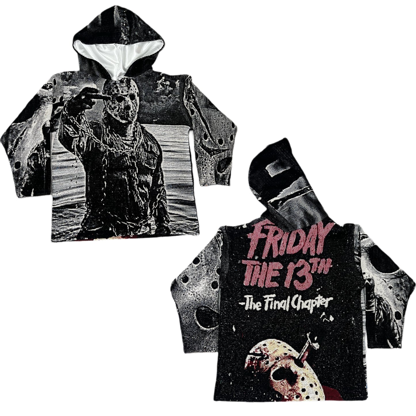 Friday the 13th Oversized Satin Hoodie- PREORDER