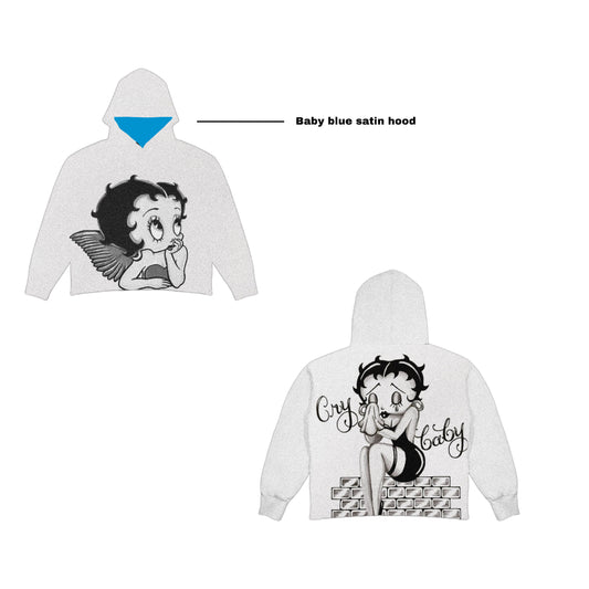 Cry Baby Oversized Tapestry Hoodie - PREORDER