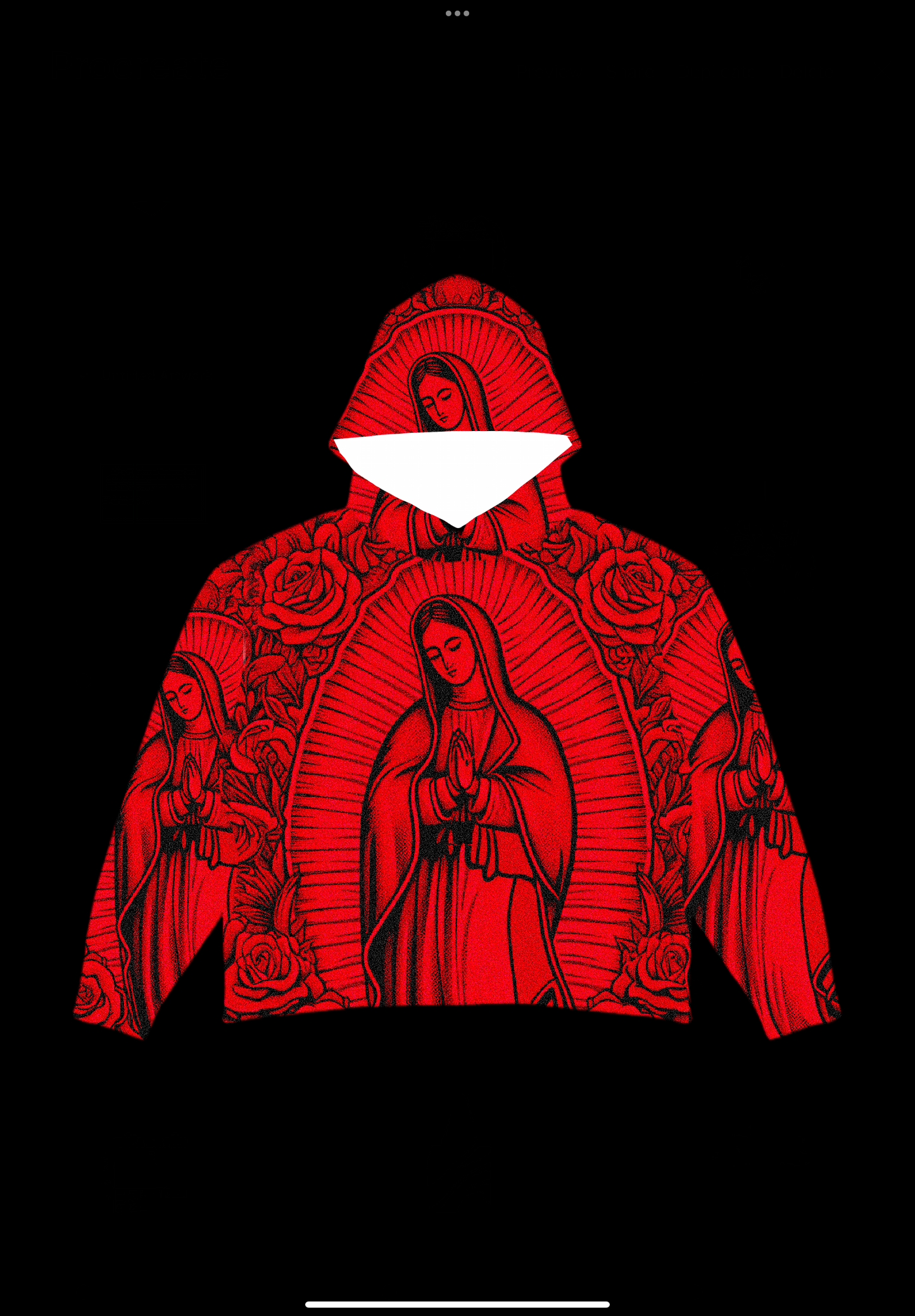 Virgin Mary  Oversized Tapestry Hoodie -  PREORDER