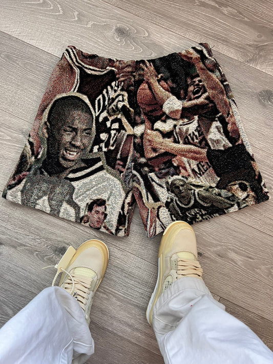 Young Kobe Bryant Tapestry Shorts