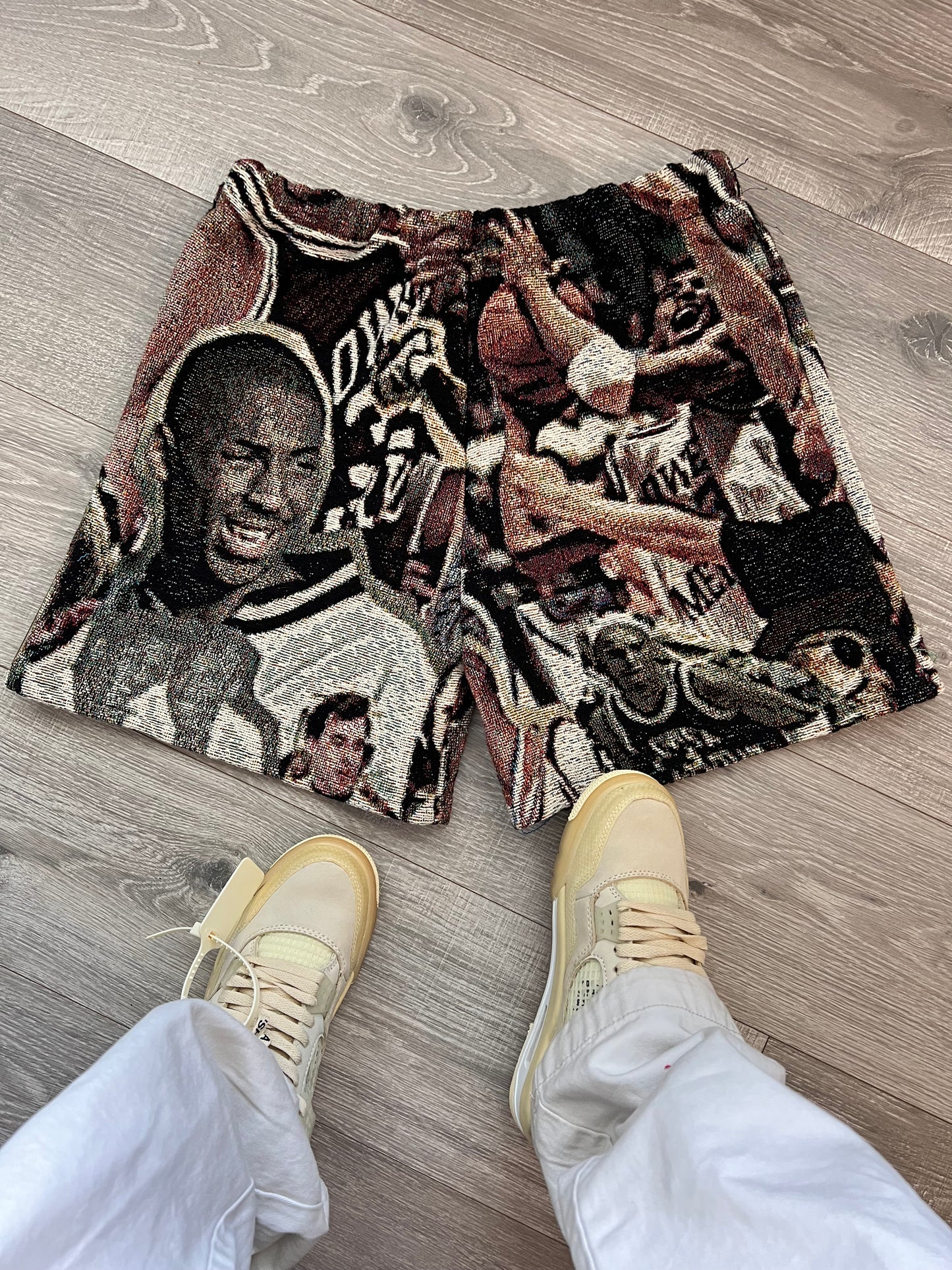 Young Kobe Bryant Tapestry Shorts