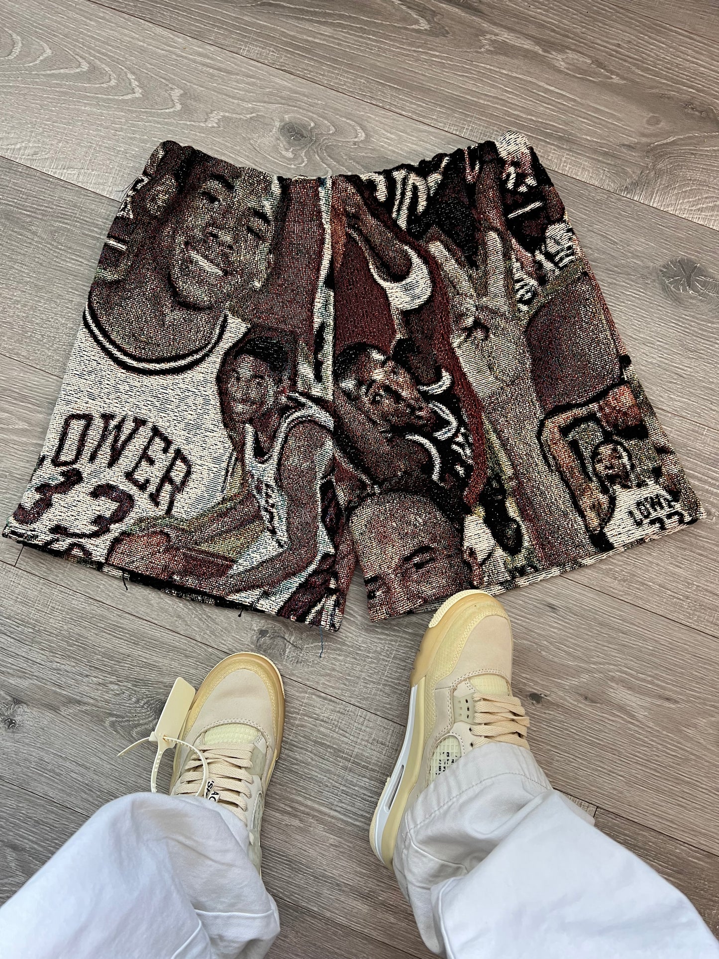 Young Kobe Bryant Tapestry Shorts