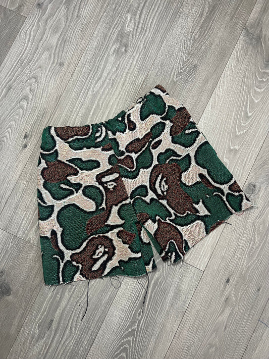 Camo X Bape  Tapestry Shorts