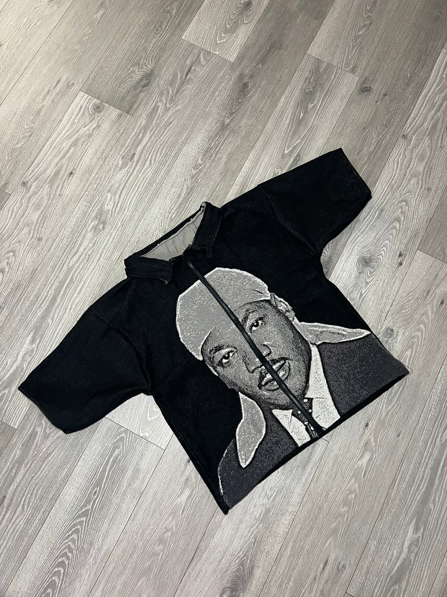 MLK collared zip-up