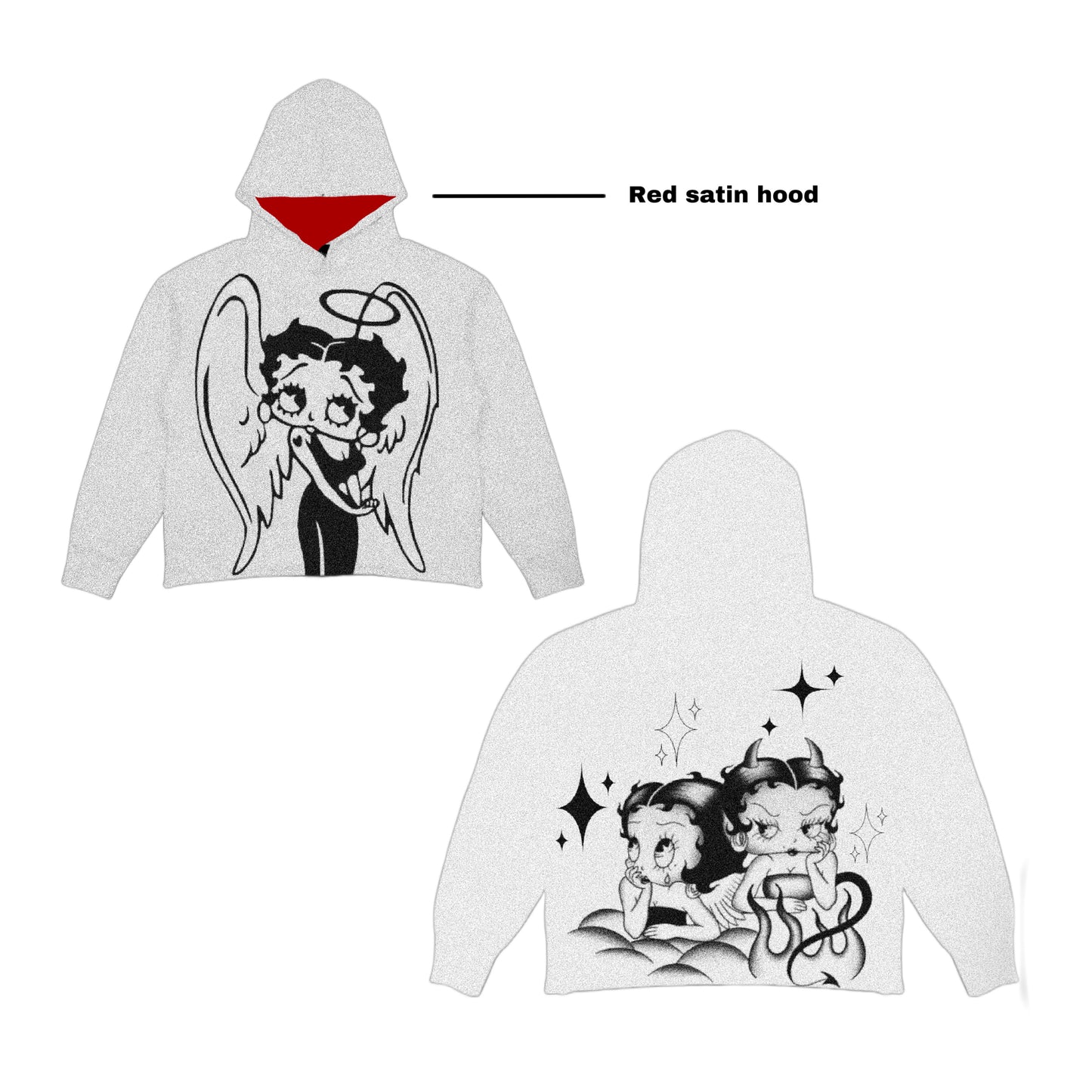 My 2 sides Betty Boop Oversized Tapestry Hoodie -  PREORDER