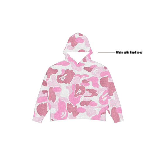 Pink bape Oversized Tapestry Hoodie -  PREORDER