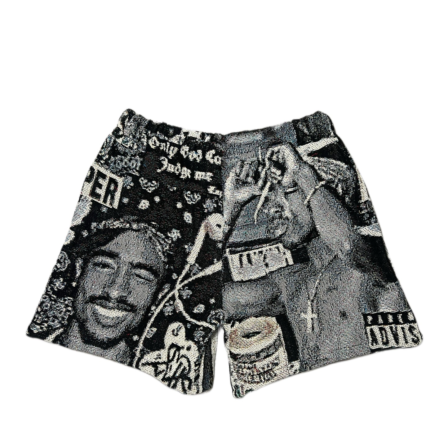 2Pac B&W shorts