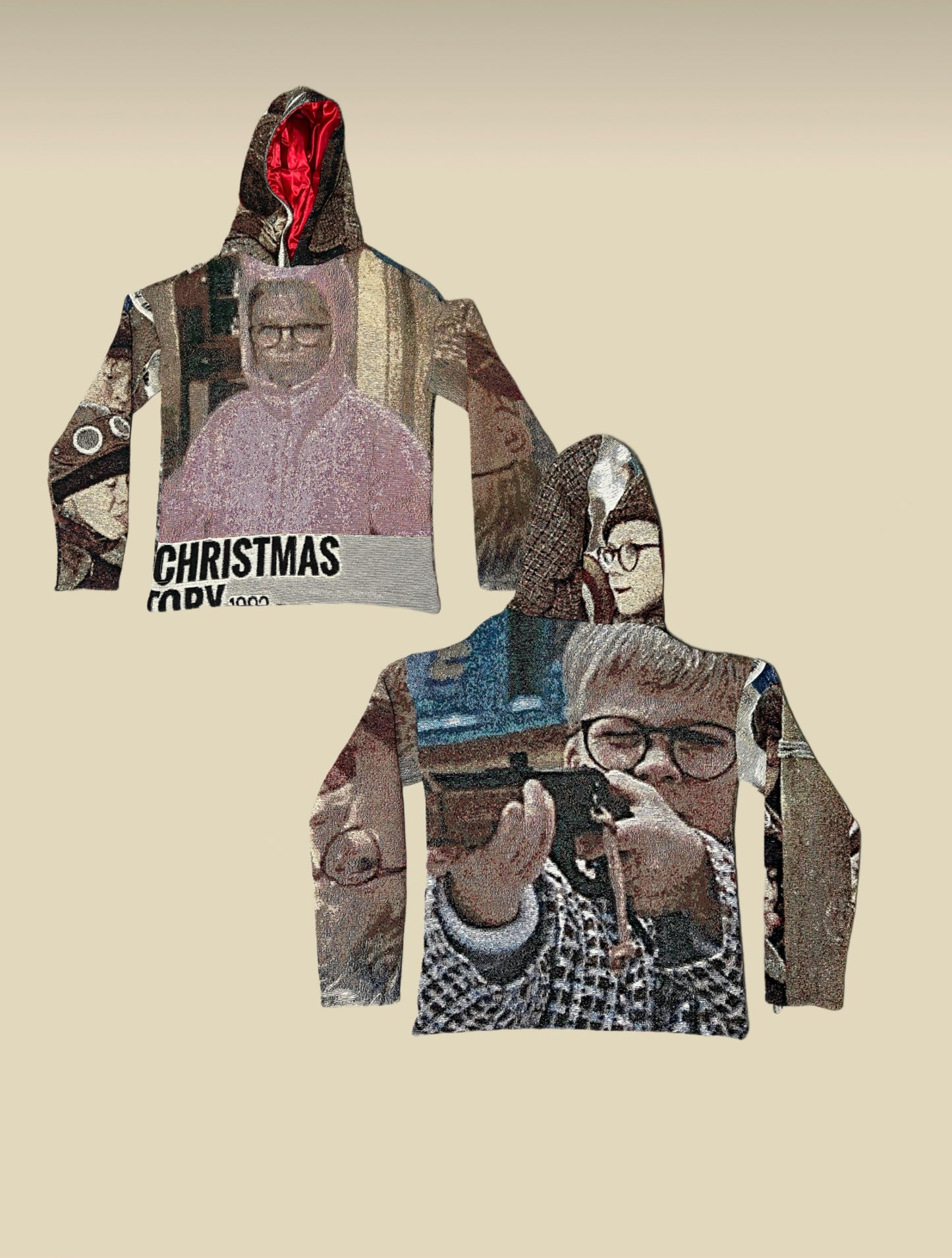 A Christmas Story oversized satin lined hoodie