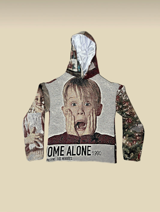 Home Alone oversized satin lined hoodie