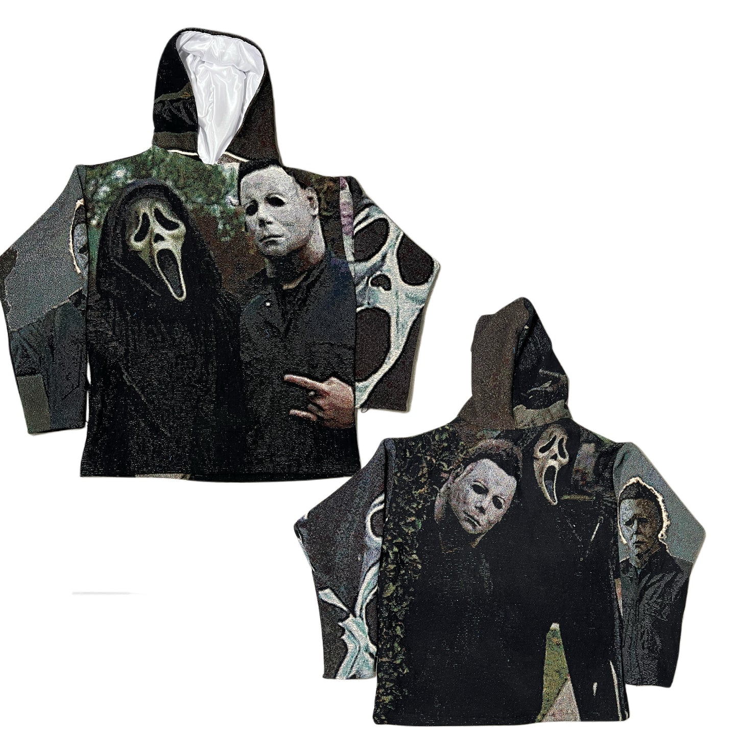 Oversized Murder Mates Satin Lined Hoodies